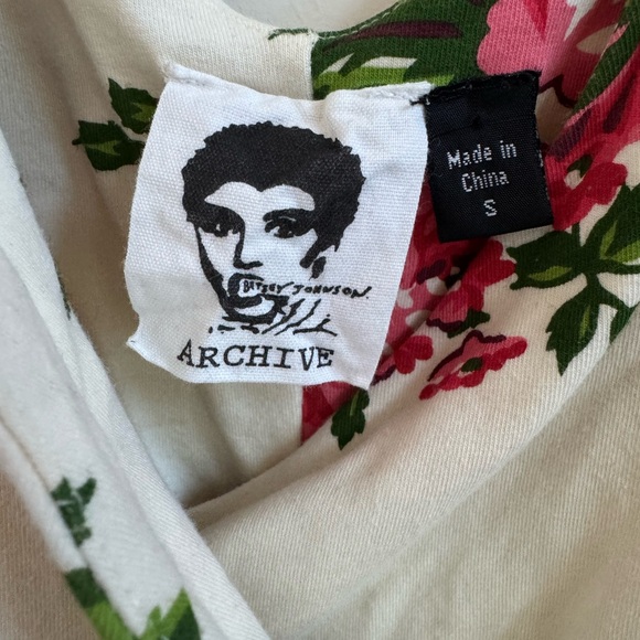 Betsey Johnson Archive Cabbage Rose Peplum Bodycon Tank Dress - Picture 9 of 9